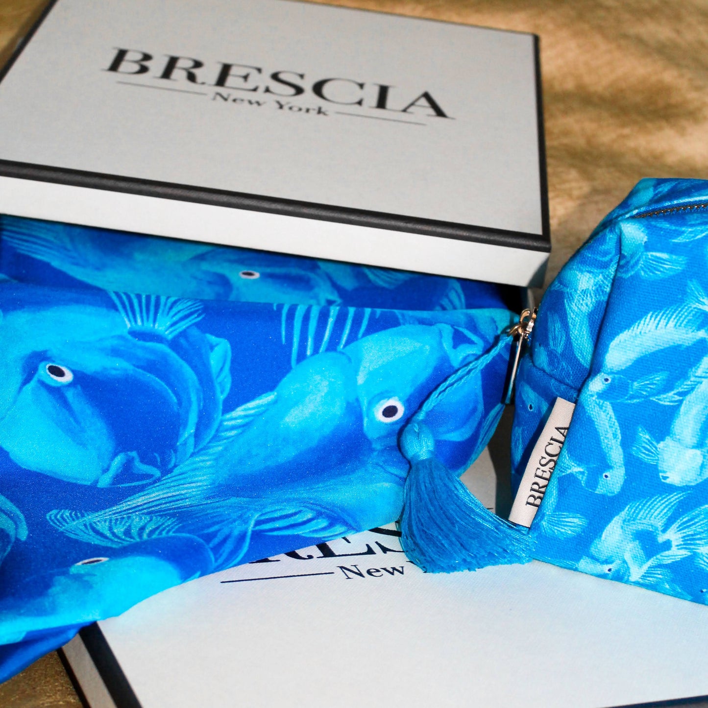 Parrots of Paradise Silk Scarf - Blue