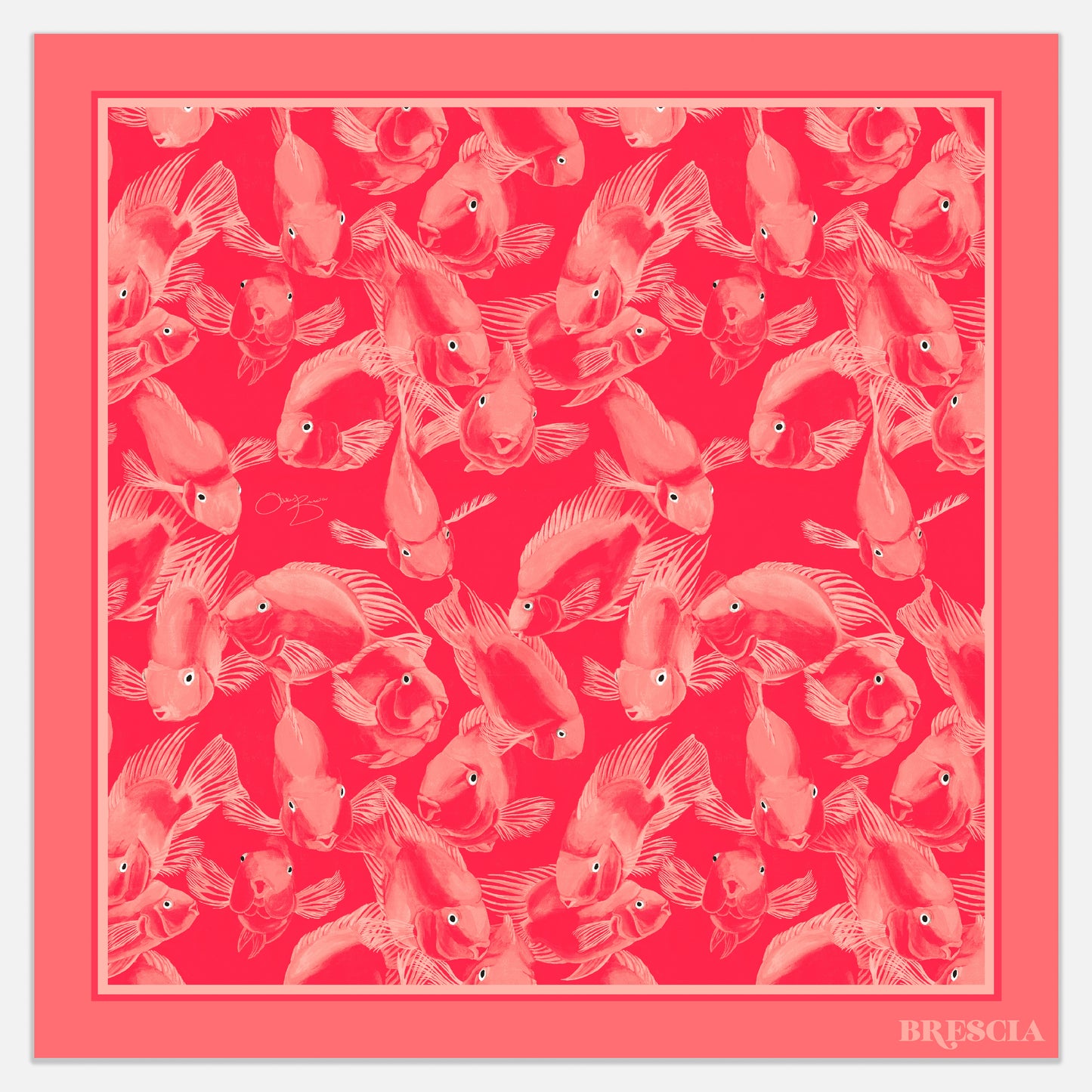 Parrots of Paradise Silk Scarf - Pink