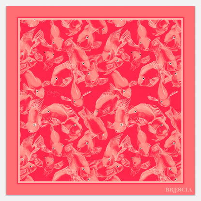 Parrots of Paradise Silk Scarf - Pink